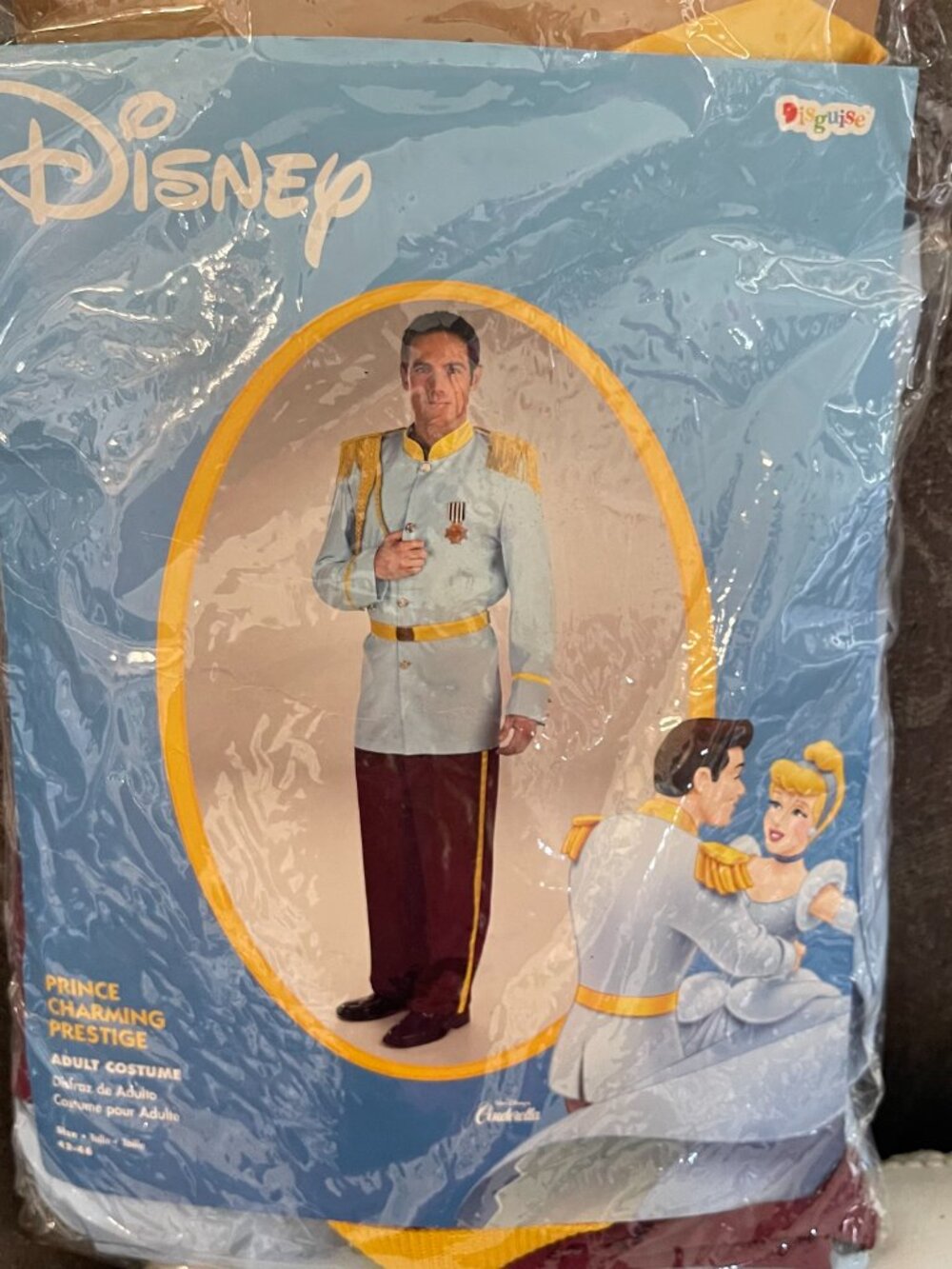 Disney Classic Prince Charming Men's Costume-Prestige Size 41-46 NEW